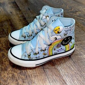 VGUC Converse Chuck Taylor All Star camp rainbow blue sneakers size 12